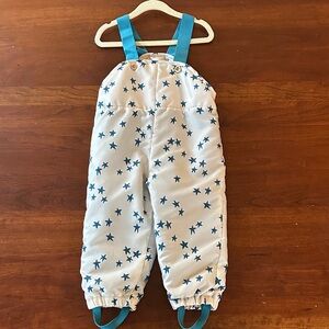 Charming Starry Kids Fleece-lined Overalls Snowsuit